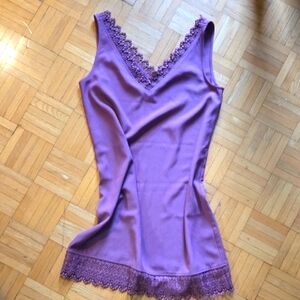 Rose Lace Trim Mini Dress